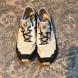 On Running Men's Cream and Black Athletic Shoes